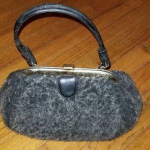 Vintage 1950s Black Finale Purse